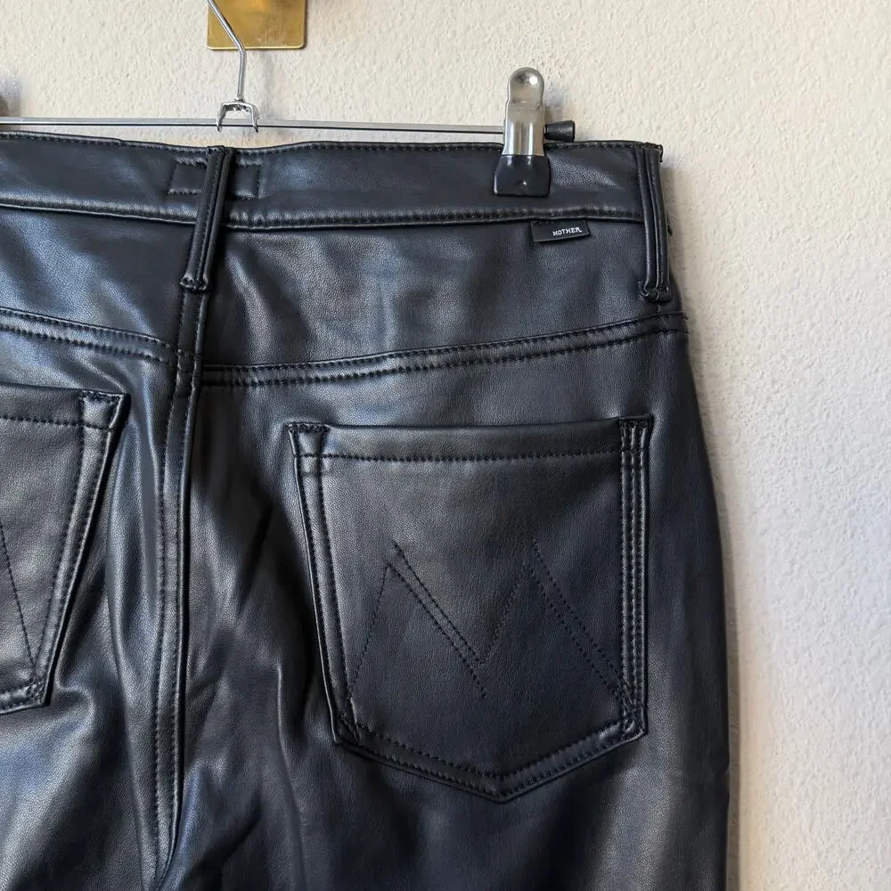 Mother The Insider Ankle in Faux Show Black Size 29 - Picture 5 of 8